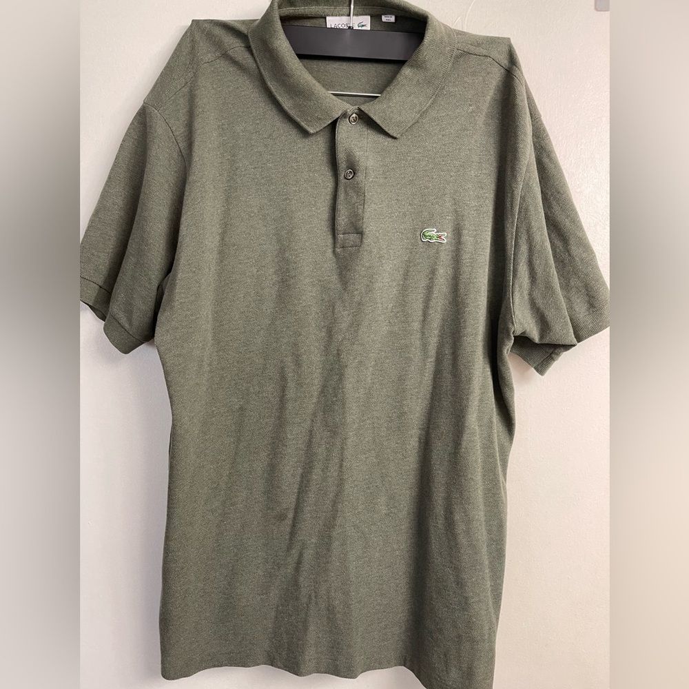 Lacoste Men's Olive Polo Shirt